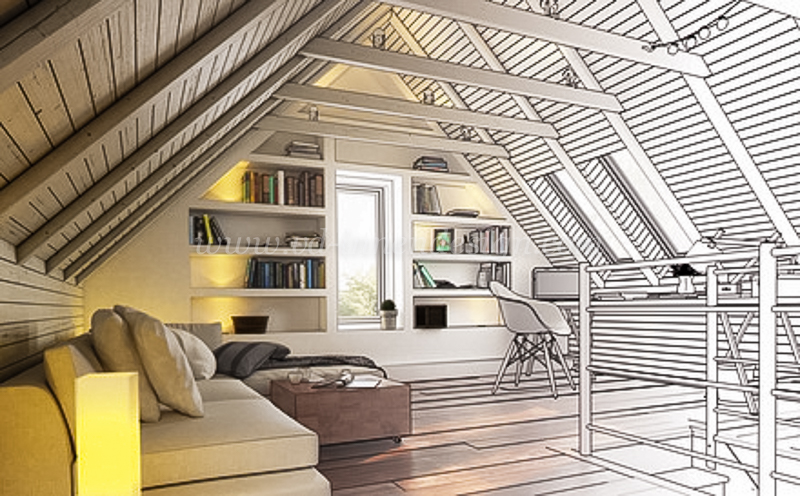 Wohnen im Dachgeschoss – VD Innendesign