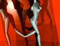 mannequin in the mirror