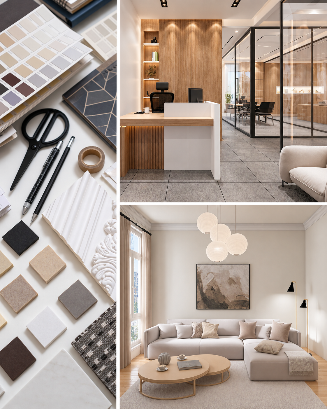 Raumdesign und Raumgestaltung für Wohnräume, Büros und Praxen